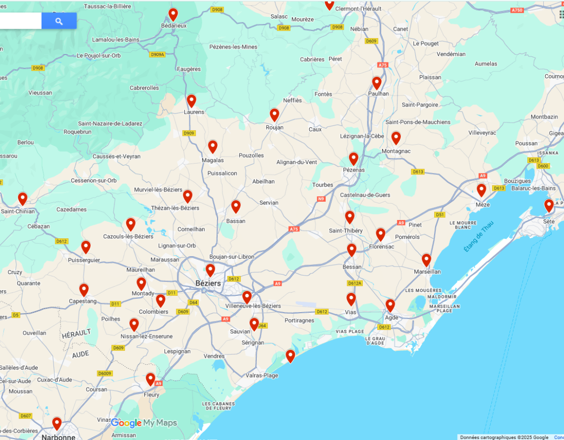 📍 MSJ intervient dans un rayon de 30 km autour de Béziers, auprès des particuliers, professionnels et collectivités pour tous vos travaux d’entretien extérieur.